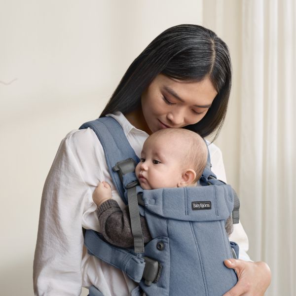 BabyBjörn Harmony Draagzak - Geweven Gemêleerd - Blauw BabyBjörn Harmony Draagzak - Geweven Gemêleerd - Blauw