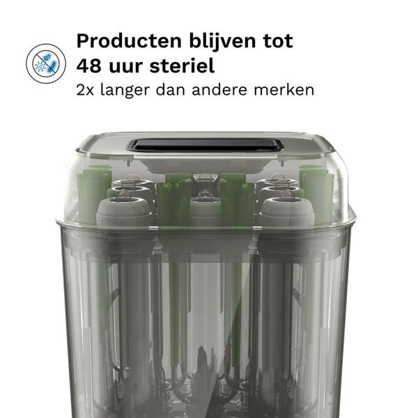 Baby Brezza Sterilisator & Droger - SuperQuick - Matt Black