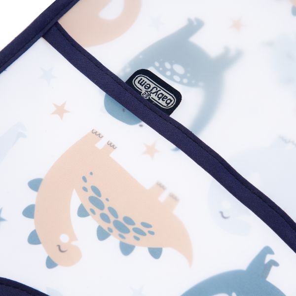 Babyjem Vlekbestendig Schort - Donkerblauwe Dinosaurus Babyjem Vlekbestendig Schort - Donkerblauwe Dinosaurus