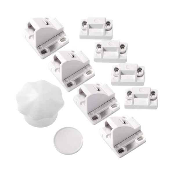 Jippie's Zelfklevend Magneetslot - 4 Stuks + 1 Sleutel Jippie's Zelfklevend Magneetslot - 4 Stuks + 1 Sleutel