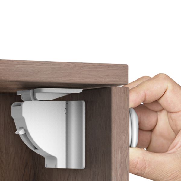 Jippie's Zelfklevend Magneetslot - 4 Stuks + 1 Sleutel Jippie's Zelfklevend Magneetslot - 4 Stuks + 1 Sleutel