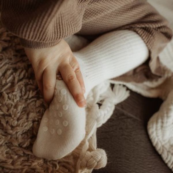 KipKep Blijf-Sokjes - 12-18 Mnd - Antislip - 1-Pack - OffWhite KipKep Blijf-Sokjes - 12-18 Mnd - Antislip - 1-Pack - OffWhite