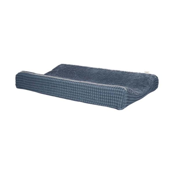 Koeka Amsterdam Wafel Aankleedkussenhoes - Bluestone Koeka Amsterdam Wafel Aankleedkussenhoes - Bluestone