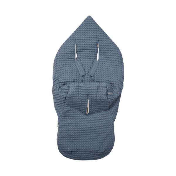 Koeka Oslo Buggy Voetenzak - Wafel/Teddy - Bluestone 