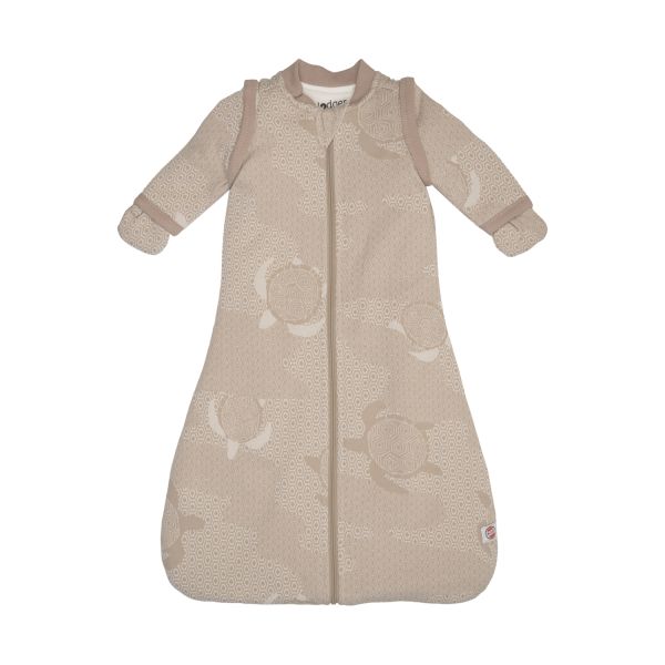 Lodger Slaapzak Hopper Met Afritsbare Mouwen - Maat 50/62 - Matcha Beige