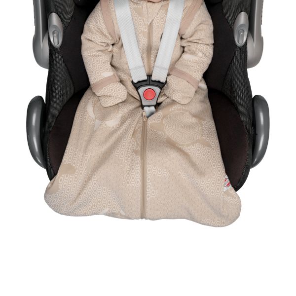 Lodger Slaapzak Hopper Met Afritsbare Mouwen - Maat 50/62 - Matcha Beige