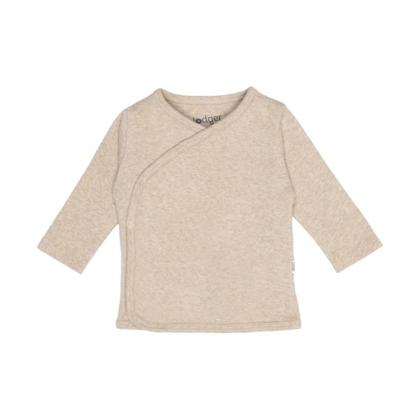 Lodger Overslag Shirt - Maat 50 - Melange Beige Lodger Overslag Shirt - Maat 50 - Melange Beige
