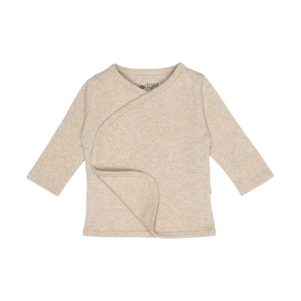 Lodger Overslag Shirt - Maat 50 - Melange Beige Lodger Overslag Shirt - Maat 50 - Melange Beige