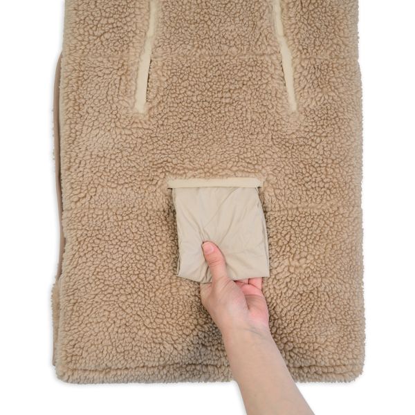 Lodger Wrapper Teddy Beige One Size


