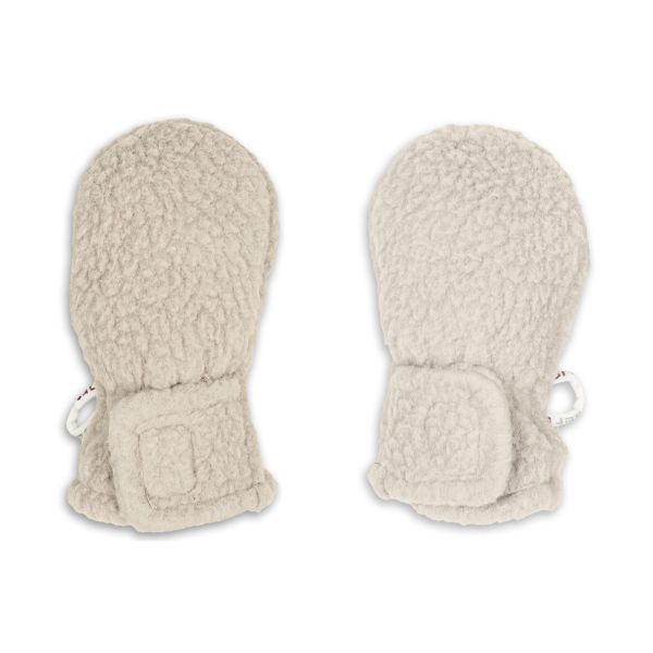 Lodger Mittens Teddy Fleece Birch 0-12M