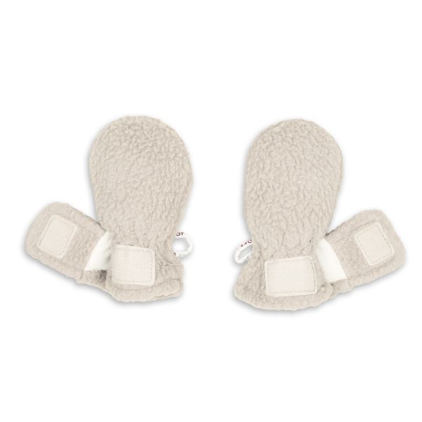 Lodger Mittens Teddy Fleece Birch 0-12M