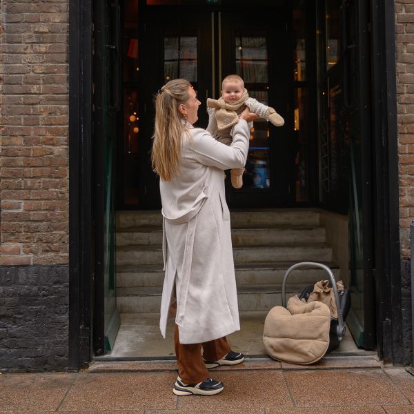 Lodger Sjaal Teddy Fleece Beige