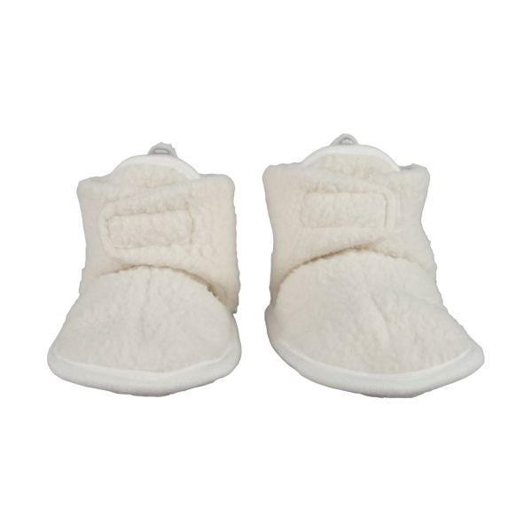 Lodger Slofjes Teddy Fleece Cloud Dancer 3-6M Lodger Slofjes Teddy Fleece Cloud Dancer 3-6M