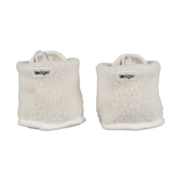 Lodger Slofjes Teddy Fleece Cloud Dancer 3-6M Lodger Slofjes Teddy Fleece Cloud Dancer 3-6M