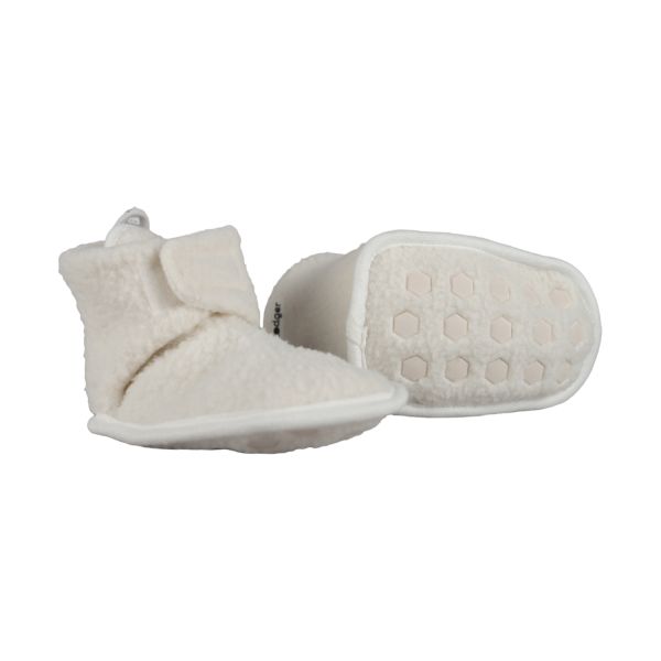 Lodger Slofjes Teddy Fleece Cloud Dancer 3-6M Lodger Slofjes Teddy Fleece Cloud Dancer 3-6M