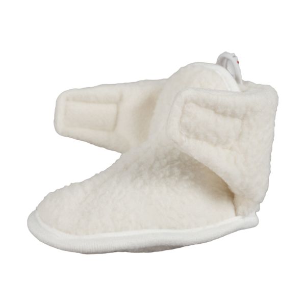 Lodger Slofjes Teddy Fleece Cloud Dancer 3-6M Lodger Slofjes Teddy Fleece Cloud Dancer 3-6M