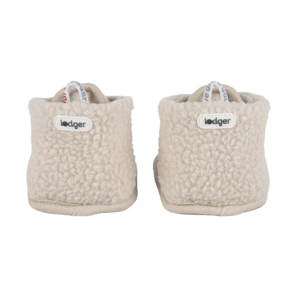 Lodger Slofjes Teddy Fleece Birch 6-12M