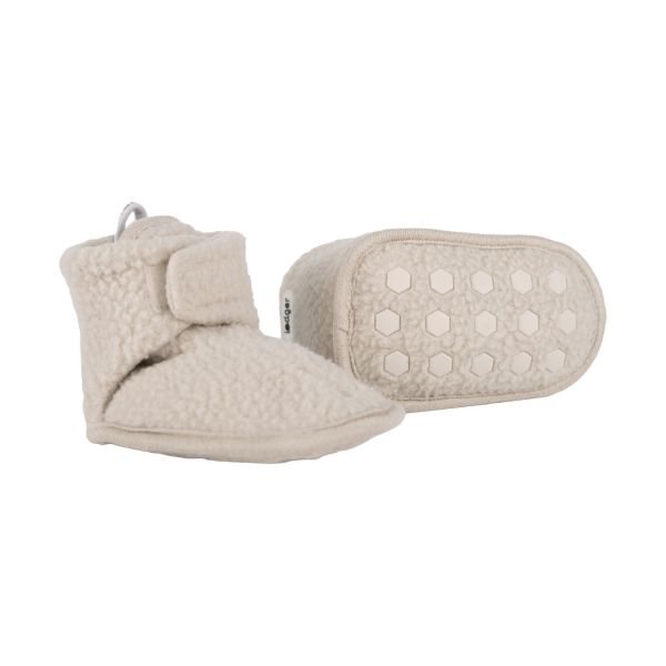 Lodger Slofjes Teddy Fleece Birch 6-12M
