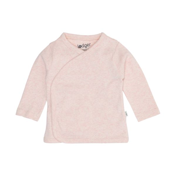 Lodger Melange Overslag Shirt - Maat 50 - Tan