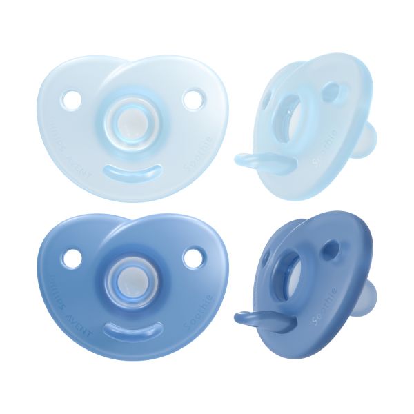 Philips Avent Soothie Hart - 0-6 Mnd - 2 Stuks - Plant-based - Blauw Philips Avent Soothie Hart - 0-6 Mnd - 2 Stuks - Plant-based - Blauw