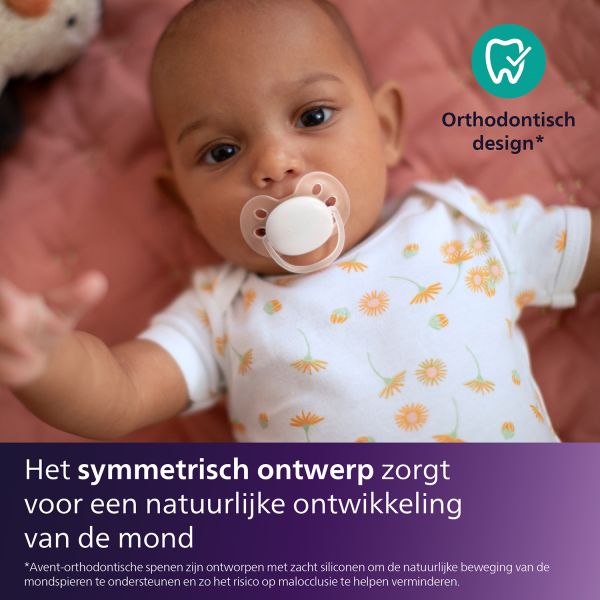 Philips Avent Ultra Soft Fopspeen - 0-6 Mnd - 2 Stuks - Plant-based Philips Avent Ultra Soft Fopspeen - 0-6 Mnd - 2 Stuks - Plant-based