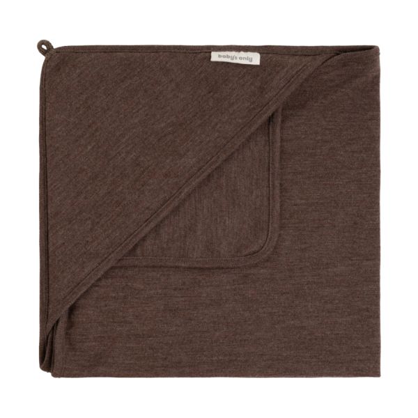 Baby's Only Wikkeldeken - Merino Fine Meadow - 75x75 cm - Taupe Baby's Only Wikkeldeken - Merino Fine Meadow - 75x75 cm - Taupe