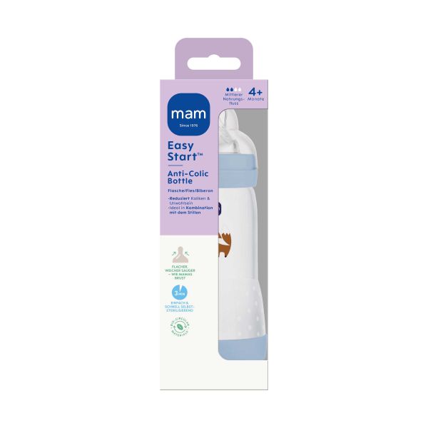 MAM Easy Start Anti-Colic Babyfles - 320 ml - Blue MAM Easy Start Anti-Colic Babyfles - 320 ml - Blue