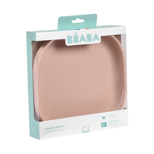 Beaba Siliconen Bord met Zuignap - Cotton Candy