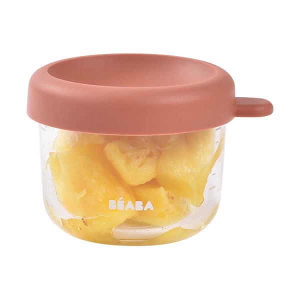 Beaba Bewaarpotje Glas - 150 ml - Terracotta Beaba Bewaarpotje Glas - 150 ml - Terracotta