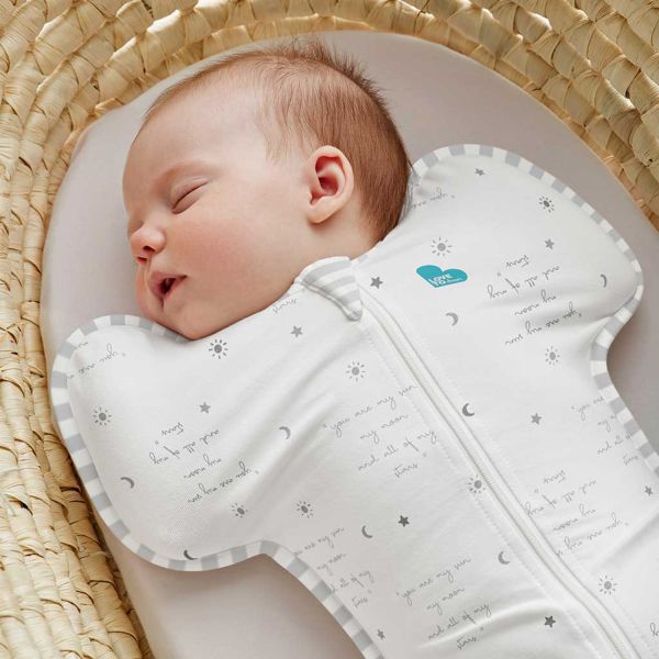 Love to Dream™ Swaddle Up™ 0.2 TOG - Fase 2 - Maat M - White You Are My Love to Dream™ Swaddle Up™ 0.2 TOG - Fase 2 - Maat M - White You Are My