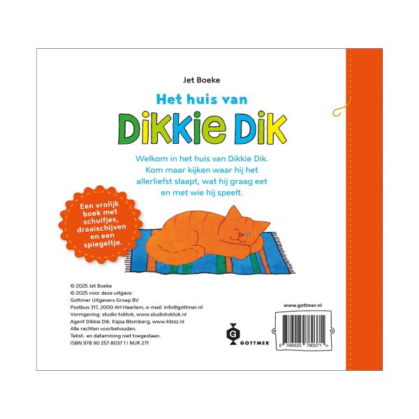 Gottmer Kartonboek - Het huis van Dikkie Dik