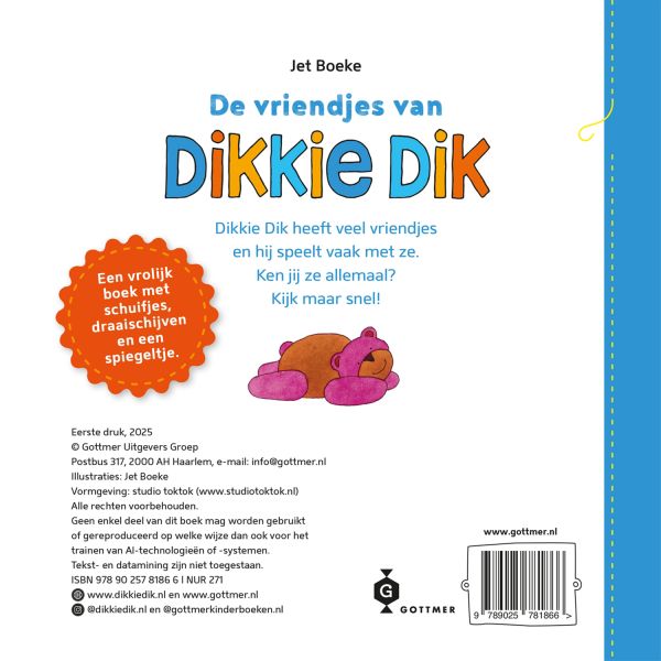 Gottmer Prentenboek De Vriendjes Van Dikkie Dik