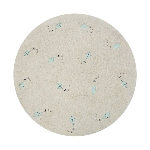 Puck Kite Vloerkleed - 90 cm - Creme