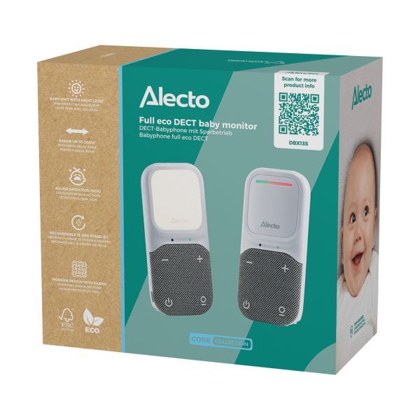 Alecto DBX 135 Full Eco Dect Babyfoon met Licht Alecto DBX 135 Full Eco Dect Babyfoon met Licht