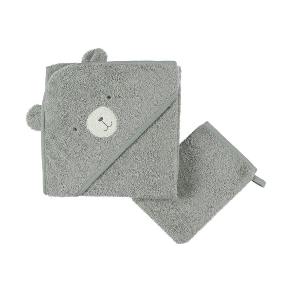 Noukie's F&O Badcape - 75 x 75 cm - Badstof - Groen