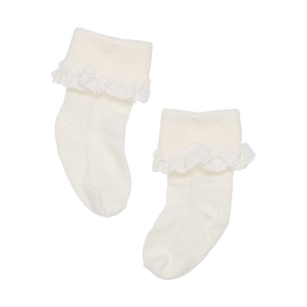 BD Collection Sokjes Kant - 3 Stuks - 0-6mnd - Multi Beige BD Collection Sokjes Kant - 3 Stuks - 0-6mnd - Multi Beige