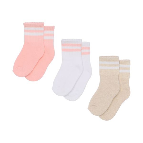 BD Collection Sportsokjes - 3 Stuks - 0-6mnd - Multi Pink