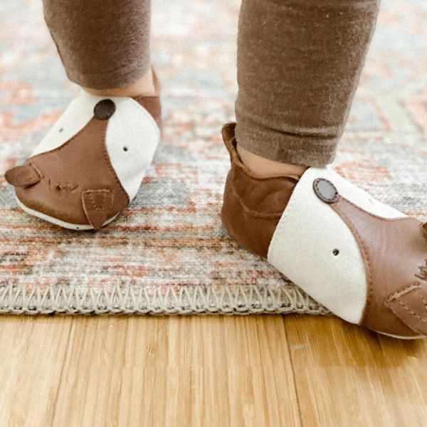 Bobux Soft Soles Slofje Foxy - Mt. M - Toffee