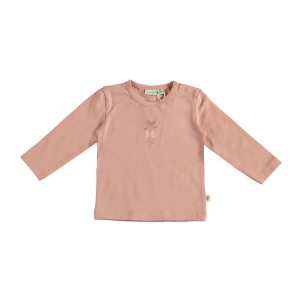 Babylook Bows T-Shirt - Mt. 56 - Pale Blush