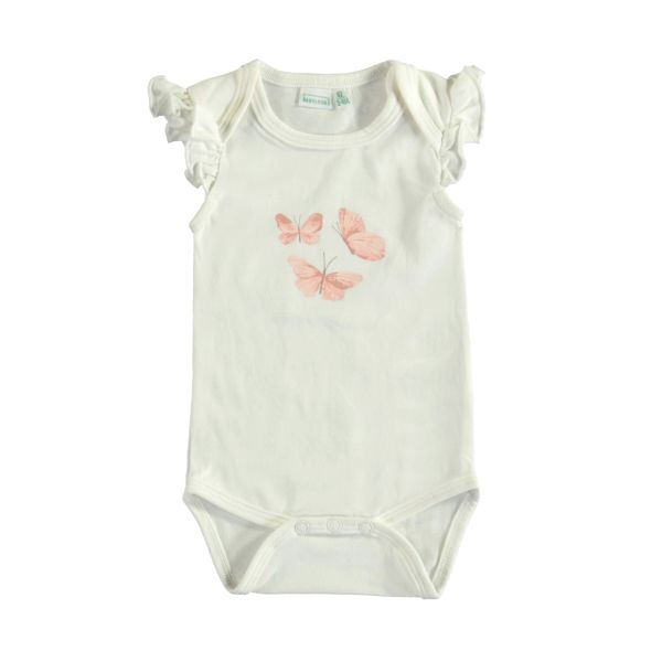 Babylook Butterflies Ruffle Romper - Mt. 68 - Snow White 