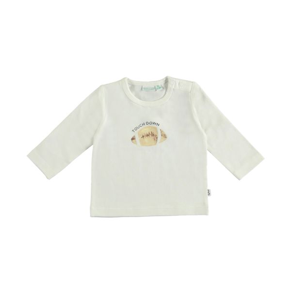 Babylook Touch Down T-Shirt - Mt. 62 - Snow White Babylook Touch Down T-Shirt - Mt. 62 - Snow White