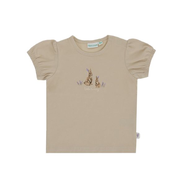Babylook Lavender T-Shirt Korte Mouw Bunny - Maat 62 - Oyster Gray