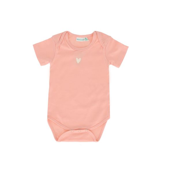 Babylook Romper Korte Mouw - Maat 56 - Peach Bud Babylook Romper Korte Mouw - Maat 56 - Peach Bud