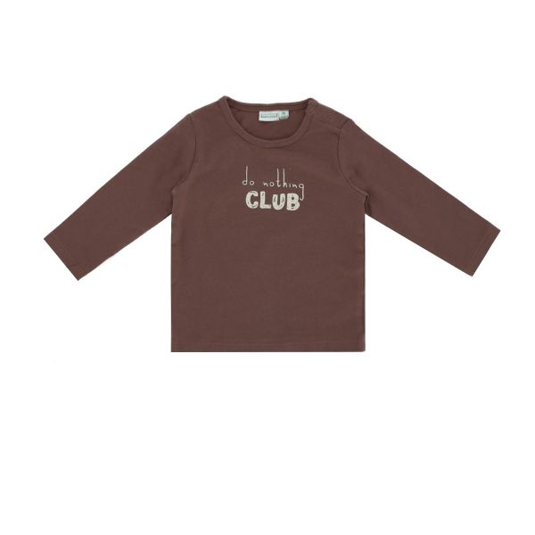 Babylook T-Shirt Do Nothing - Maat 68 - Deep Taupe