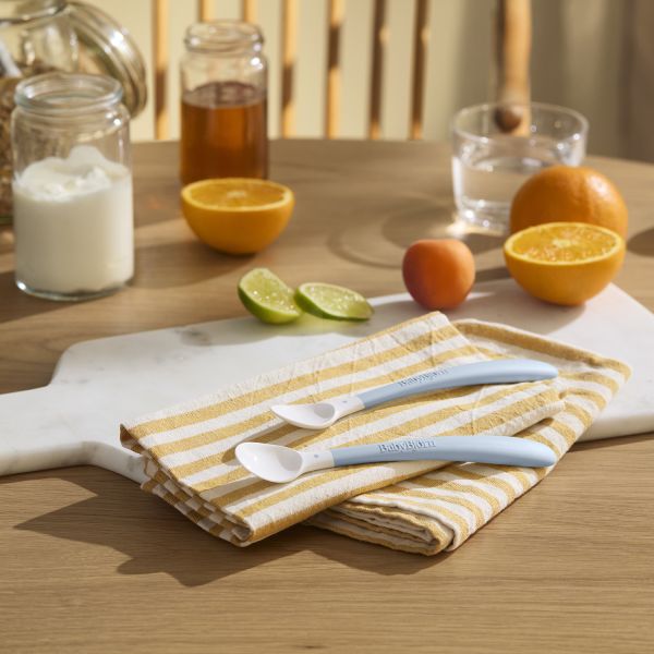 Baby Björn® Eetlepel - Duopak - Pastelblauw Baby Björn® Eetlepel - Duopak - Pastelblauw