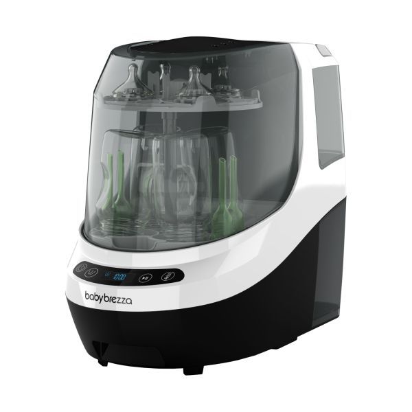 Baby Brezza One Step Food Maker Deluxe & Bottle Washer Pro - Black/White
