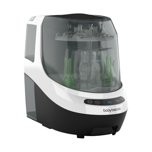 Baby Brezza One Step Food Maker Deluxe & Bottle Washer Pro - Black/White