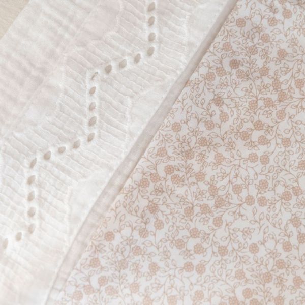 Baby's Only Wieglaken Broderie Calm Wit 80 x 100 cm
