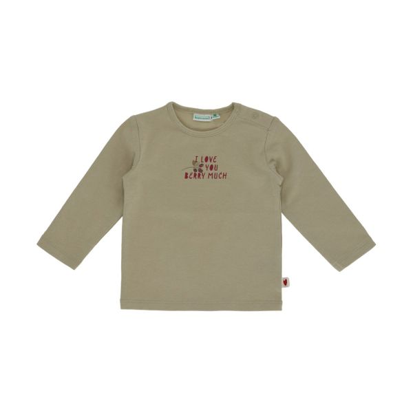 Babylook Berry T-Shirt Lange Mouw - Maat 56 - Moss Gray Babylook Berry T-Shirt Lange Mouw - Maat 56 - Moss Gray