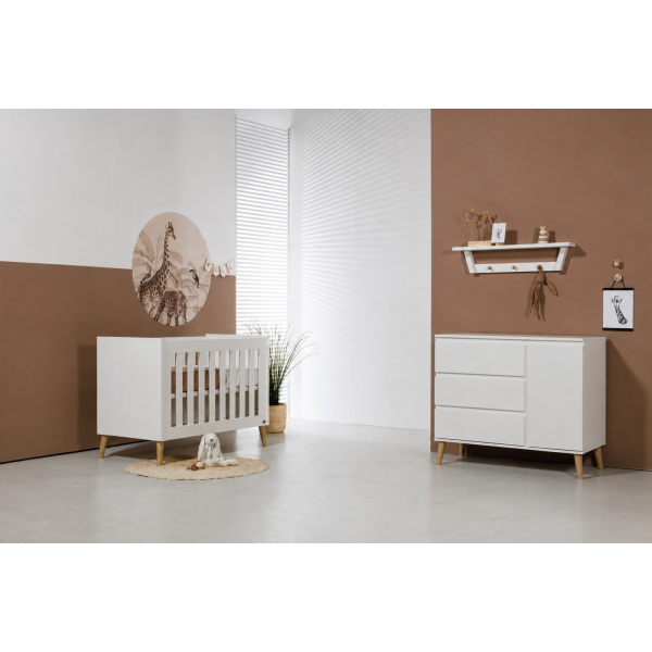 TWF Ledikant 60 x 120 - Commode XL Beach Island White TWF Ledikant 60 x 120 - Commode XL Beach Island White